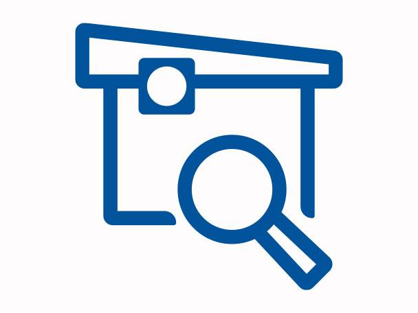 Property search: map and magnifying glass.