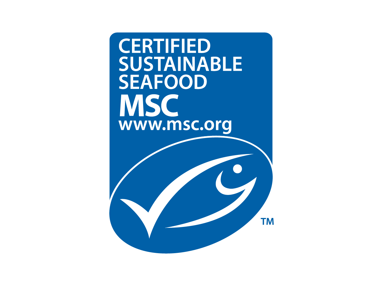 MSC certification for sustainable seafood.
